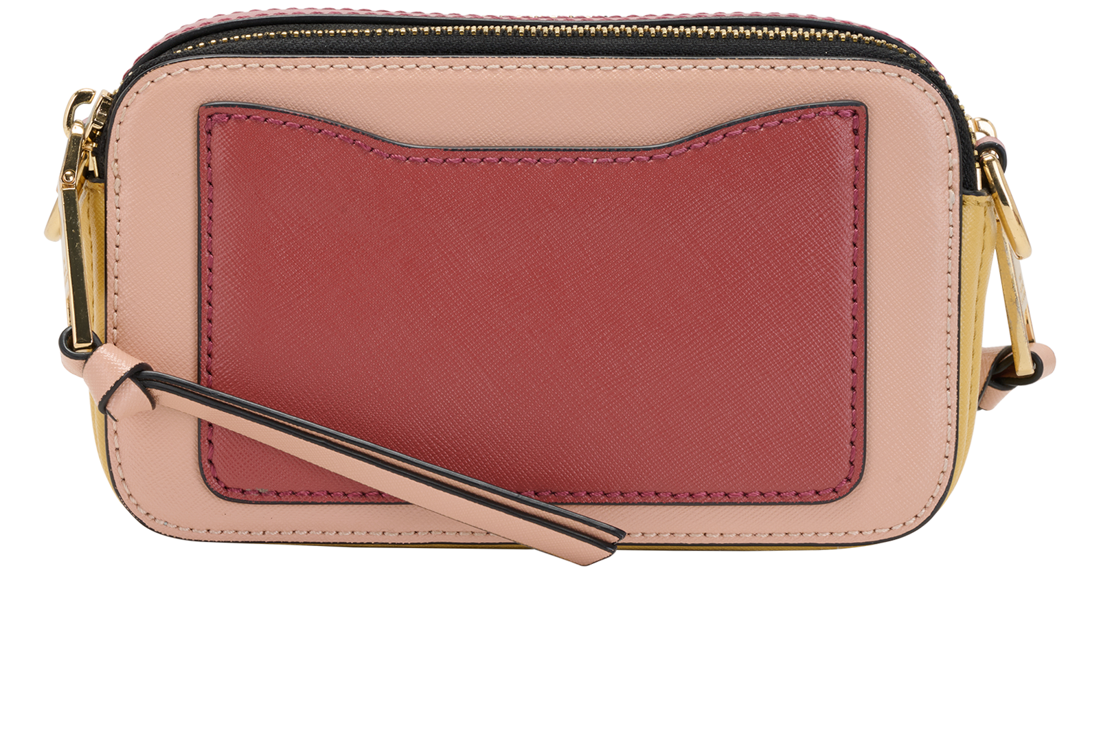 The Snapshot, &pound;150, Handbags, Pink/Yellow, Leather, Back view